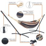 Hamaca Brasileña Classic Accessories 50-025-INDIGO-RT con Soporte de Acero Azul Índigo 82 x 58 Pulgadas