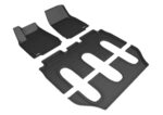 Alfombrilla de Piso 3D MAXpider Kagu Modelo L1TL00201509 Negro Compatible con Tesla Model X No Plegable 7 Asientos 2016-