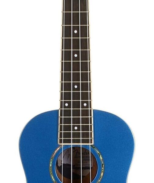 Fender Zuma Concert Uke, Diapasón de nogal, azul lago Placid (971630002)