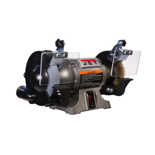 JET Amoladora de banco de 6 pulgadas con rueda de alambre, 3450 RPM, 115V 1Ph (JBG-6W)