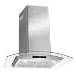 COSMO COS-668WRCS75 - Campana extractora de montaje en pared de 30 pulgadas, colección Vista, 380 CFM, canalizada, contr