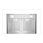 COSMO COS-668WRCS75 - Campana extractora de montaje en pared de 30 pulgadas, colección Vista, 380 CFM, canalizada, contr