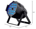 Monoprice Etapa de lavado hexagonal 18x18W LED PAR - RGBAW+luz UV, con zoom, modos DMX de 7 y 11 canales