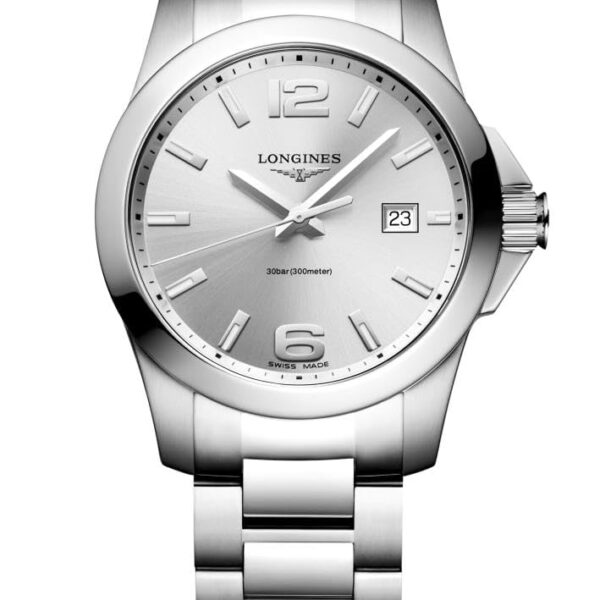 Reloj Longines Conquest L37594766 41mm Cuarzo Suizo Acero Inoxidable Resistente al Agua 300 Metros