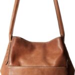 Bolsa Hobo Frye de Cuero con Cremallera Caña Color Canela Modelo 34DB0244-TAN