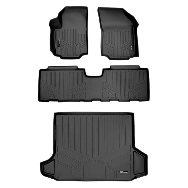 Alfombrillas de Piso MAXLINER Modelo A0333 B0310 D0310 2 Filas y Forro de Carga Color Negro Compatible con GMC Terrain 2