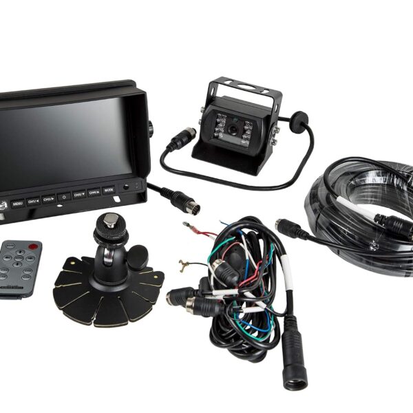 Sistema de Cámara de Respaldo Buyers Products 8883040 Monitor 7 Pulgadas con Visión Nocturna y Control Remoto para Camio