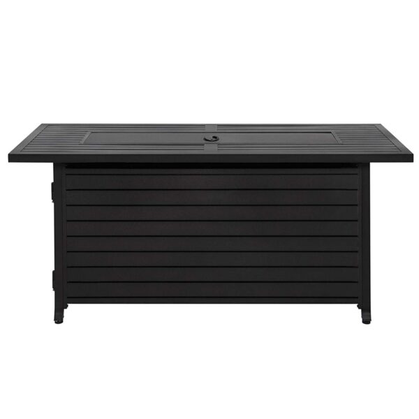 Fogata de Propano Hiland AFP-RT Rectangular 50000 BTU Negro Mate