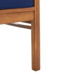 Juego de Patio Safavieh Carson PAT7005D 4 Piezas Madera de Acacia Natural Cojines Azul Marino