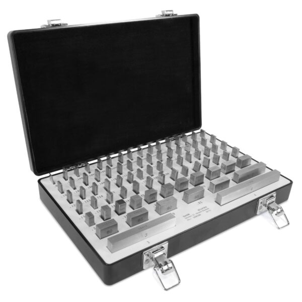 WEN 10481 Juego de bloques de calibre de acero de 81 piezas con estuche
