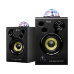 Hercules DJSpeaker 32 Party | Altavoces de monitor RMS de 15 vatios con espectáculo de luz sincronizado con tempo
