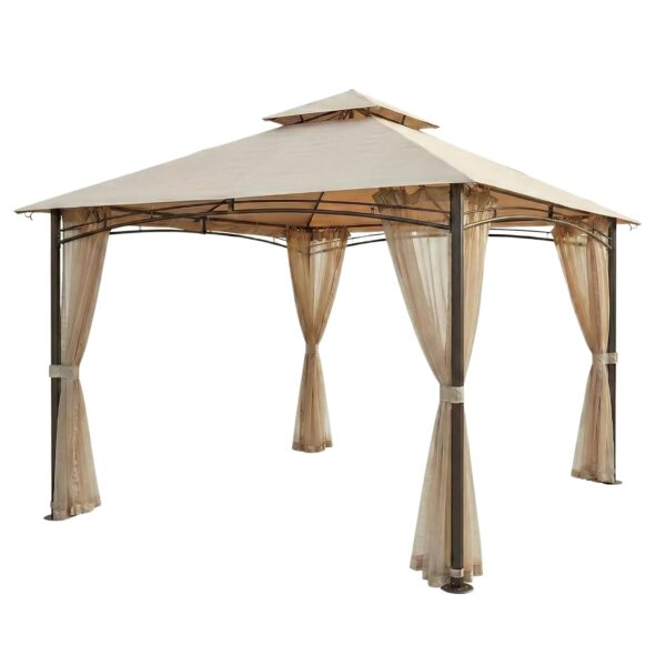 Toldo de Repuesto y Malla Garden Winds RipLock 350 para Gazebo Waterford 13 x 10 pies Modelo 5LGZ6526-V Beige