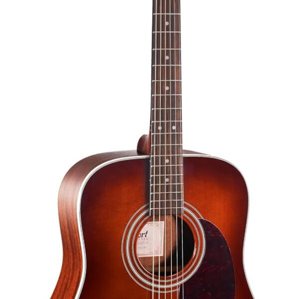 Cort EARTH70BR Earth Series - Guitarra acústica de dreadnought, marrón