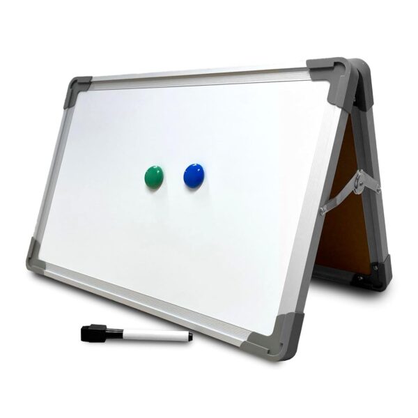 Caballete de Escritorio Magnético Flipside Products 50001-6 Doble Cara 18 x 12 Pulgadas Blanco Paquete de 6