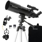 Celestron Telescopio refractor portátil Travel Scope 80 – Apertura de 3.150 in, óptica de vidrio totalmente recubierta –