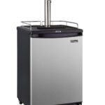 Kegco Dispensador de barriles, grifo único, acero inoxidable