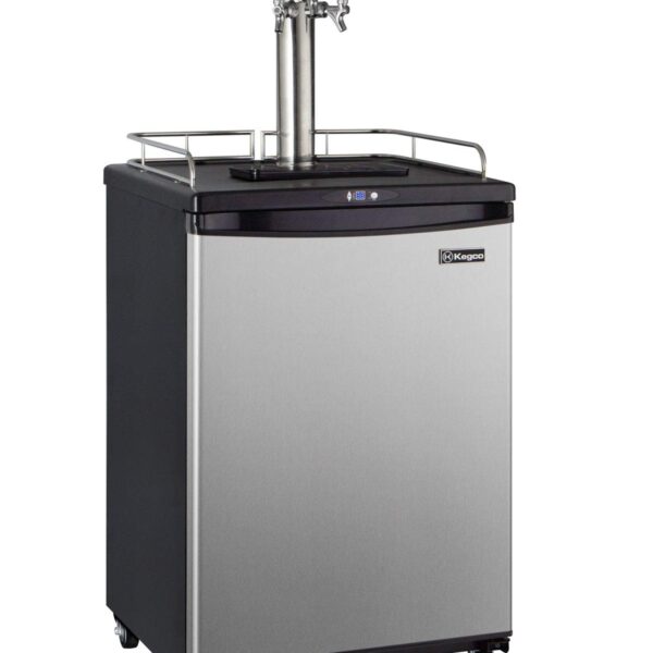 Kegco Dispensador de barriles, acero inoxidable