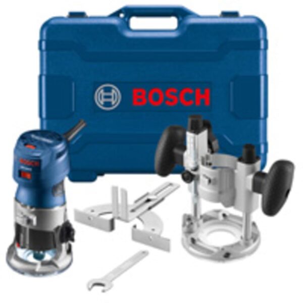 Bosch GKF125CEPK Colt 1.25 HP (máx.) Kit combinado de fresadora de palma de velocidad variable