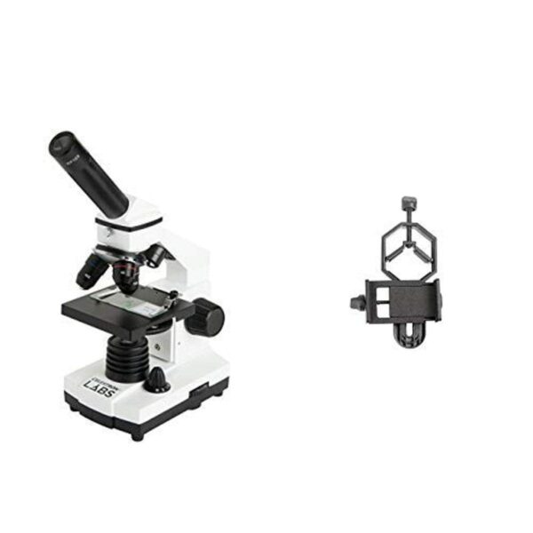Microscopio compuesto Celestron CM800 potencia 40x a 800x oculares 10x y 20x adaptador de CA con adaptador para smartpho