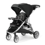 Carriola Doble Chicco BravoFor2 de Pie o Sentado Modelo 00079135720070 Color Iron Negro Gris
