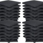 AK TRADING CO. Paneles acústicos altos para estudio de espuma insonorizante, 12 pulgadas de largo x 12 pulgadas de ancho