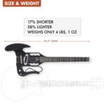 Traveler Guitar Guitarra acústica Pro-Series Mod-X (negro mate), derecha, (PSM BKM)