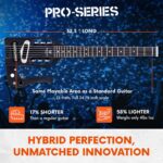 Traveler Guitar Guitarra acústica Pro-Series Mod-X (negro mate), derecha, (PSM BKM)