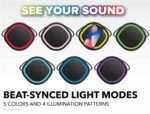 Bocina Bluetooth Altec Lansing Soundbucket XL IMW899 Impermeable IP67 Luces LED 20 Horas de Reproducción Carga Inalámbri