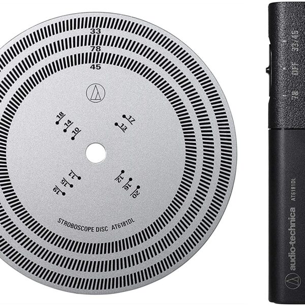 Disco Estroboscópico y Luz Estroboscópica de Cuarzo Audio-Technica AT6181DL 104 mm Diámetro Color Amarillo