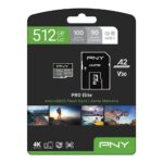 Tarjeta de Memoria MicroSDXC PNY PRO Elite 512GB Clase 10 U3 V30 A2 100MB/s