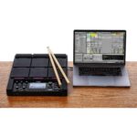 Alesis Strike Multipad - Instrumento de percusión de 9 almohadillas con muestreador, bucle, 2 entradas y salidas, tarjet