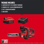 Motosierra Inalámbrica CRAFTSMAN CMCCS620M1 V20 12 Pulgadas Batería 4.0 Ah Color Rojo