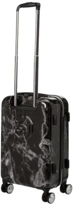 Maletín rígido BeBe Luggage Reyna BE-PC-14821 21 pulgadas Mármol negro con 8 ruedas giratorias