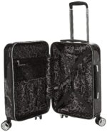 Maletín rígido BeBe Luggage Reyna BE-PC-14821 21 pulgadas Mármol negro con 8 ruedas giratorias