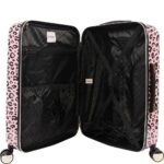 Juego de Equipaje Giratorio Rígido 3 Piezas Juicy Couture Jane Pink Leopard Policarbonato 34 Litros 19x12x30 Pulgadas