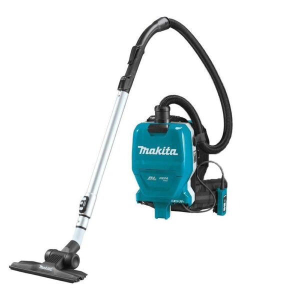 Makita XCV09Z 18V X2 LXT® Litio-Ion (36V) Sin Escobillas Inalámbrica 1/2 Galón HEPA Filtro Mochila Aspiradora Seca, Solo