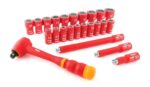 Juego de Llaves de Vaso Titan 62100 Aislado VDE 24 Piezas 1/2 Pulgada