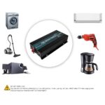 Inversor de Energía Solar WZRELB RBP400024VCRT 4000W 24V a 120V Onda Sinusoidal Pura con Control Remoto