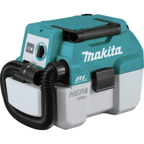 Makita XCV11Z 18V LXT Litio-Ion sin escobillas de 2 Galones, Filtro HEPA Portátil para polvo húmedo y seco, extractor de