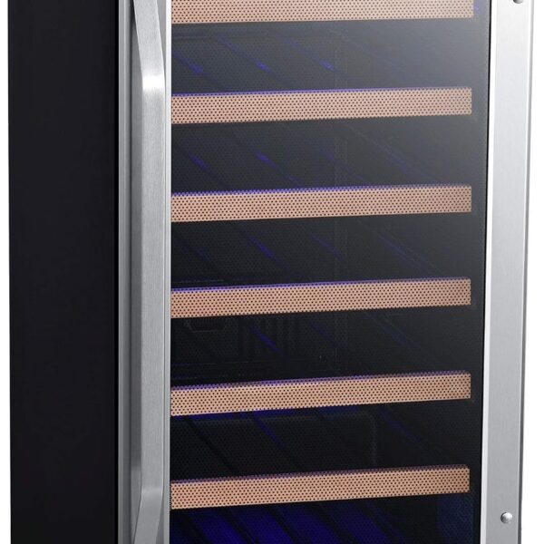 EdgeStar CWR302SZ - Enfriador de vino integrado de 25 botellas de 15 pulgadas de ancho con puerta reversible con cerradu