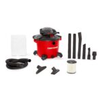 CRAFTSMAN CMXEVBE17607 Aspiradora para húmedo/seco de 16 galones, 6.5 HP de potencia máxima con soplador de hojas desmon