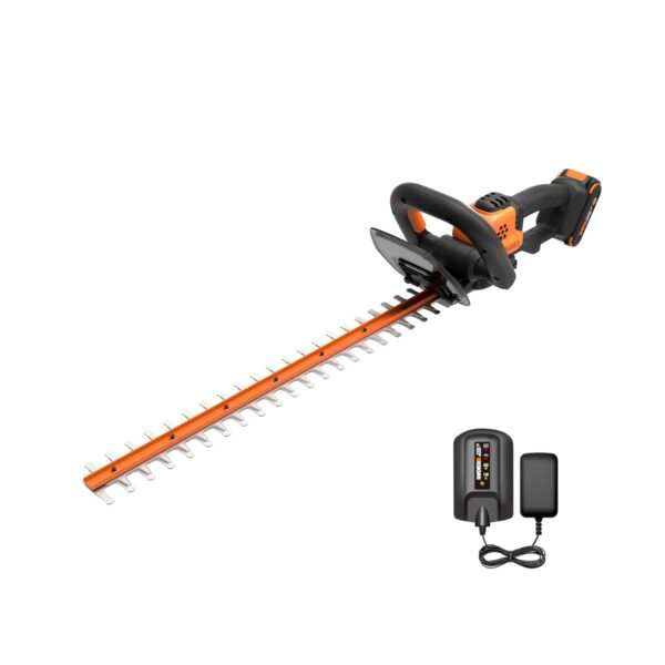 Tijera Cortasetos Reciprocante Worx WG261 22 Pulgadas 20V Inalámbrica con Batería y Cargador