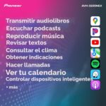 Autoestéreo Pioneer AVH-3500NEX Pantalla Táctil Motorizada 7 Pulgadas DIN Único Apple CarPlay Android Auto Bluetooth