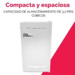 Frigidaire Refrigerador compacto retro con enfriador, refrigerador de encimera de 3.2 pies cúbicos con abridor de botell