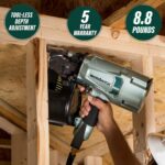 Metabo HPT Clavadora de marco en espiral | Marca preferida de clavadoras neumáticas | Cargador de 15 grados | Acepta cla