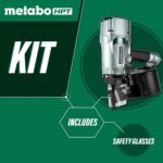 Metabo HPT Clavadora de marco en espiral | Marca preferida de clavadoras neumáticas | Cargador de 15 grados | Acepta cla