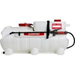 Aspersor Chapin 97561 Tanque de 25 Galones Bomba 2.5 GPM 12V para ATV UTV Blanco Translúcido