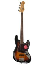 Squier Classic Vibe 60s Jazz Bass, 3 colores Sunburst, Fretless, diapasón de laurel