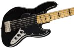 Squier Classic Vibe 70s Bajo Jazz de 5 cuerdas, Negro, Diapasón de Arce