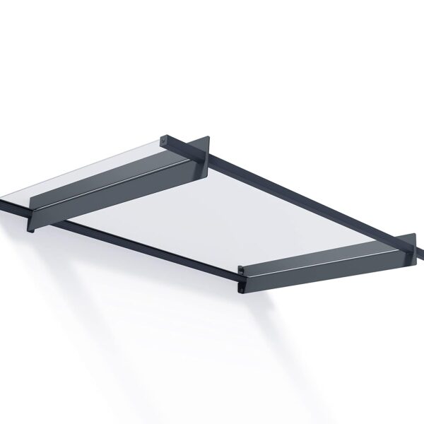 Toldo Palram Canopia Nancy 1500 HG9586 5x3 pies Gris Claro Acero Galvanizado Acrílico